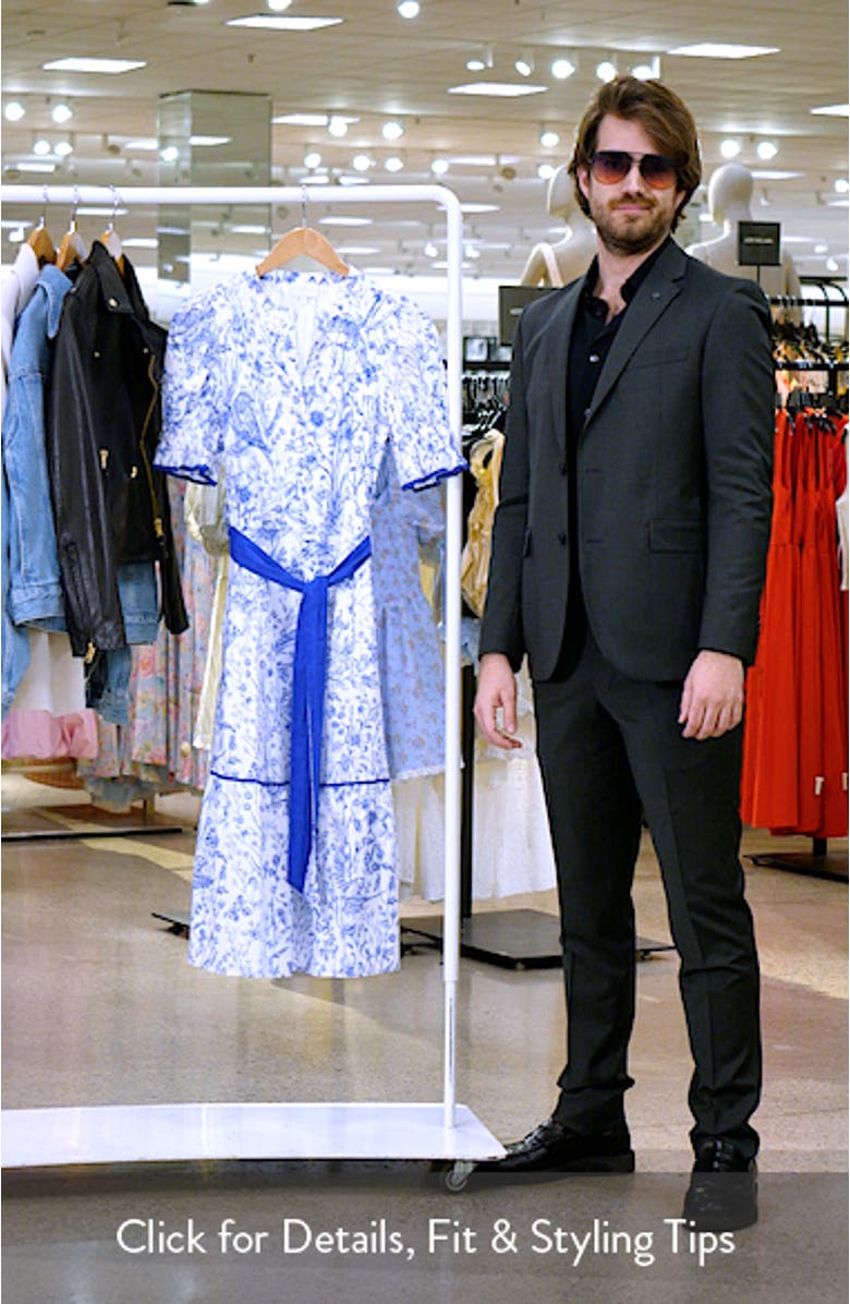 Eve Floral Nori Midi Dress, sales video thumbnail