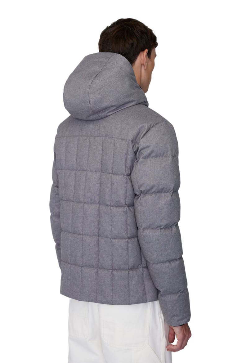 LEO | Lightweight Hooded Down Jacket, Alternate, color, Heather Grey