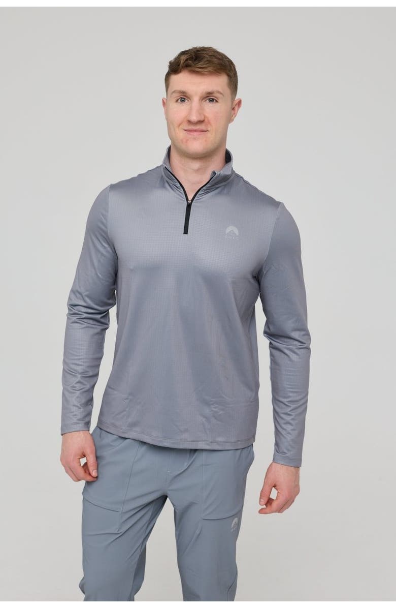 OOSC Elite Activewear 1/4 Zip Top - Grey, Main, color, Grey