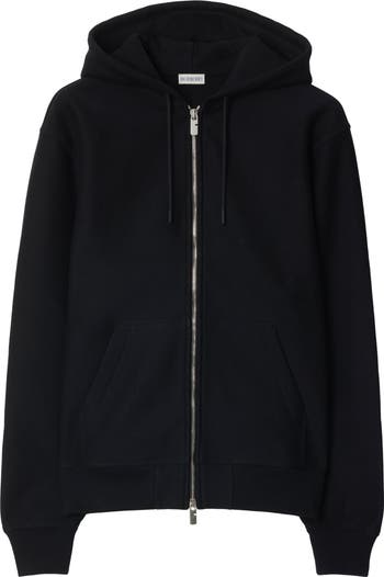 Burberry Logo Cotton Blend Zip Hoodie | Nordstrom