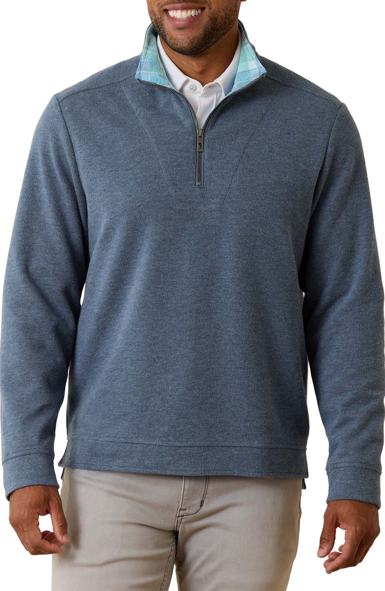 Tommy Bahama Montserrat Half-Zip Cotton Blend Pullover, Main, color, 