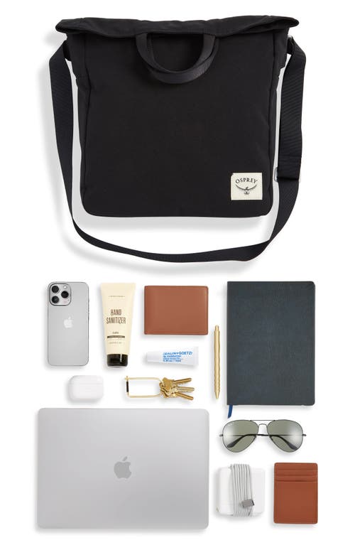 Osprey Arcane Foldover Crossbody In Black