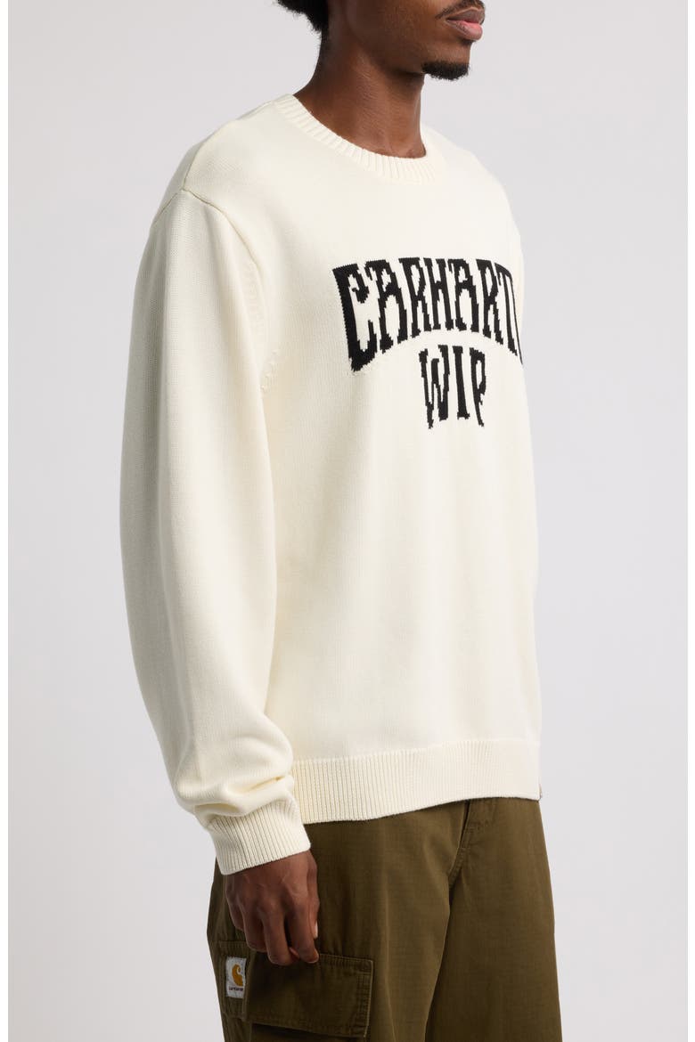 Deck Logo Sweater, Alternate, color, WAX / BLACK