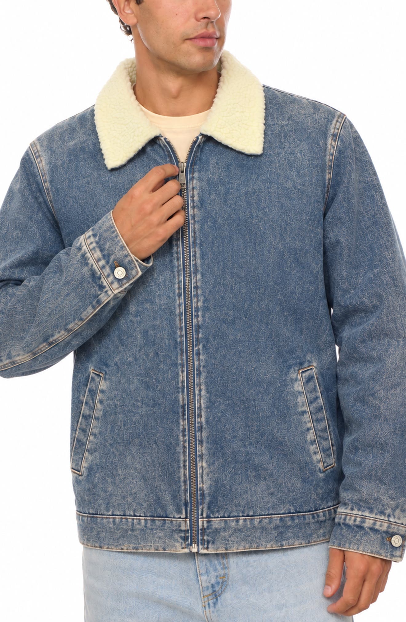 Sherpa Lined Denim Jacket