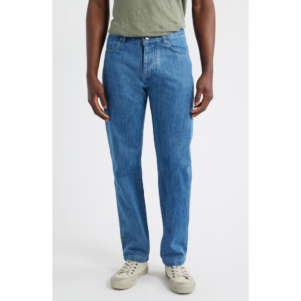 Alex Crane  Straight Leg Organic Cotton Jeans In Blue