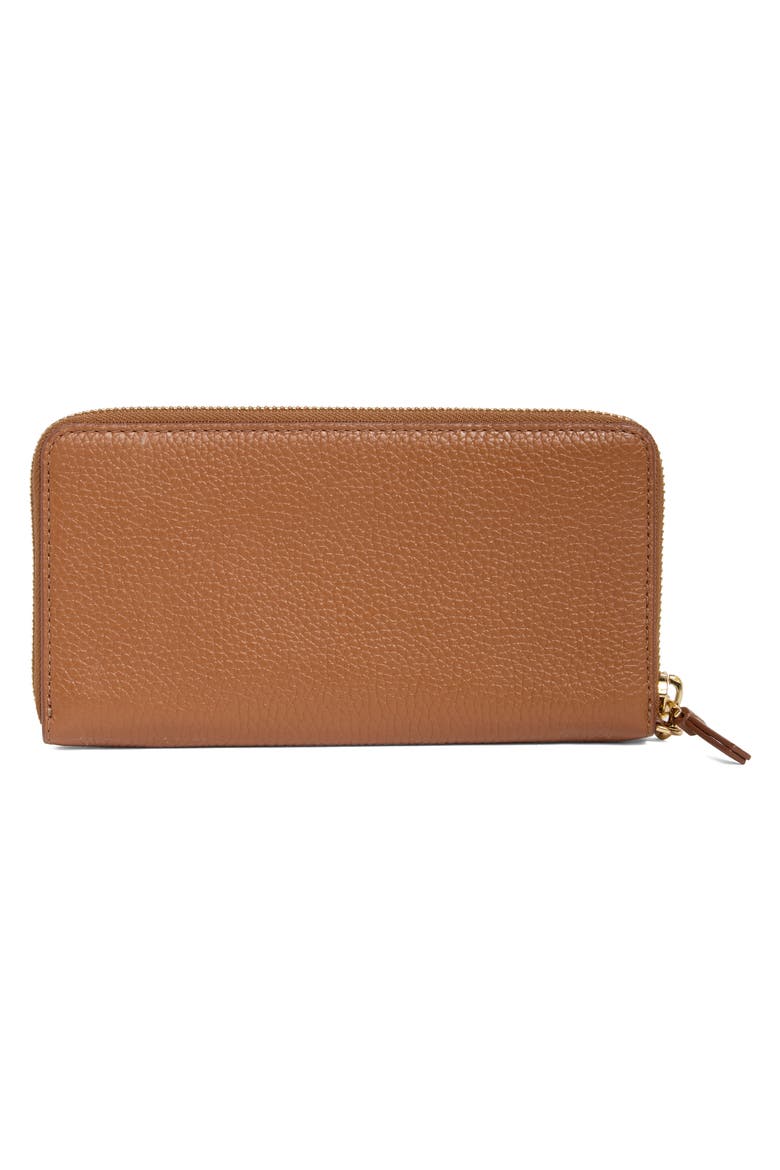 The Continental Leather Wristlet, Alternate, color, ARGAN OIL