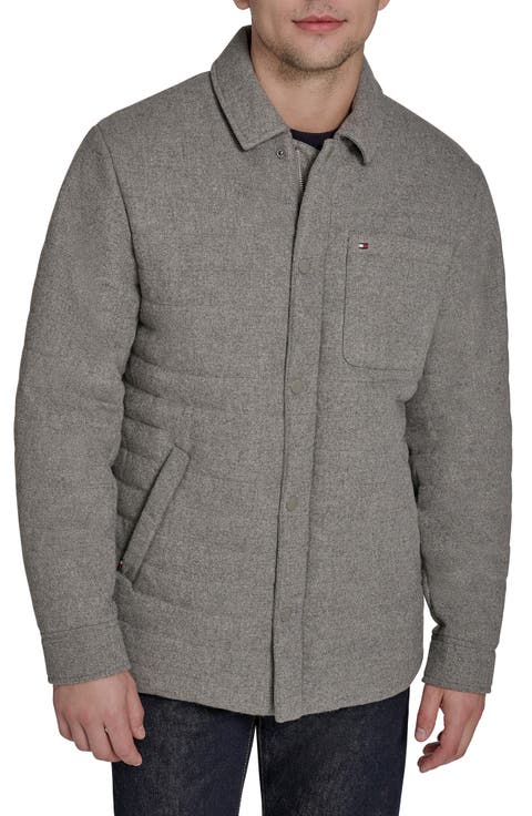 Faux Wool Quilted Jacket