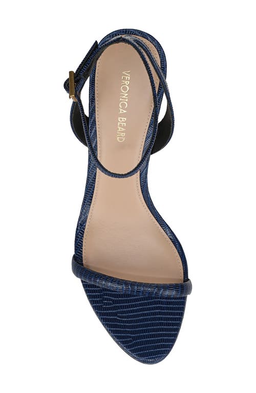Veronica Beard Sylvie Ankle Strap Sandal In Deep Blue