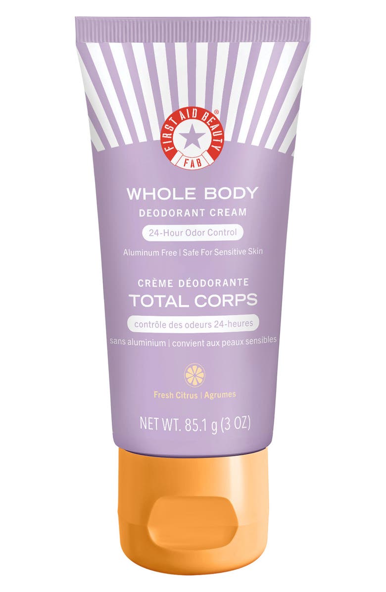 First Aid Beauty Whole Body Deodorant Cream, Main, color, 