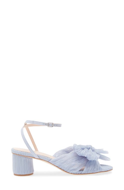 Shop Loeffler Randall Dahlia Ankle Strap Knotted Sandal In Blue