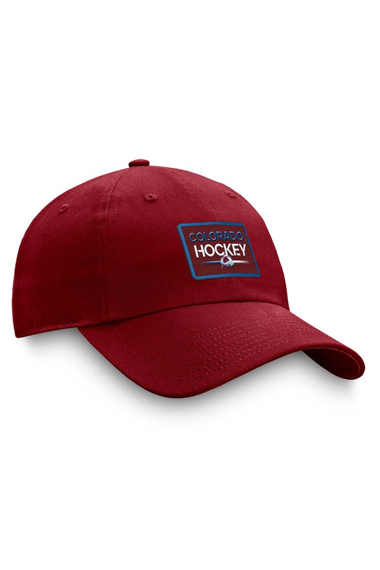 Men's Fanatics Branded  Burgundy Colorado Avalanche Authentic Pro Prime Adjustable Hat, Alternate, color, Burgundy