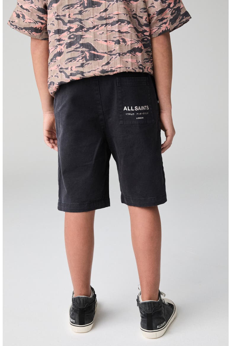 Kids' Pull-On Cotton Twill Shorts, Alternate, color, BLACK