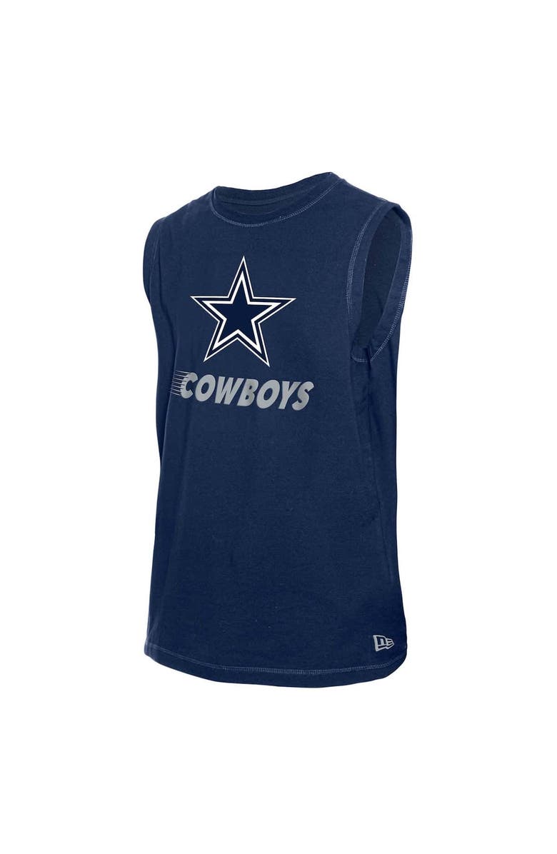 New Era Men's New Era Navy Dallas Cowboys Leisure Collection Muscle Tank Top, Alternate, color, Navy