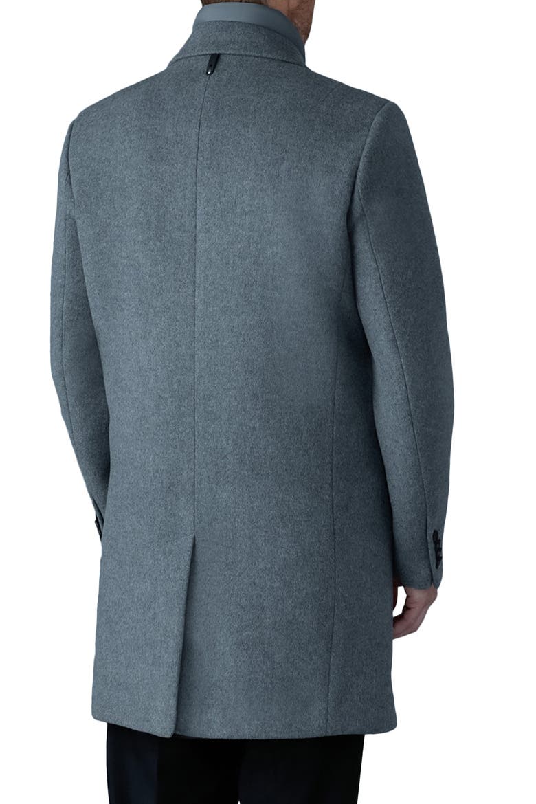 Skai-SLB Virgin Wool Coat with Removable Down Bib, Alternate, color, CARBON MIX