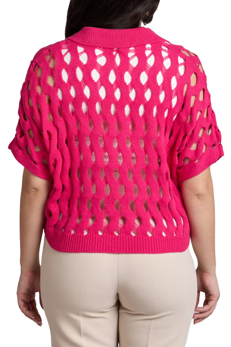 Breeze Knit Shirt, Alternate, color, FUCHSIA