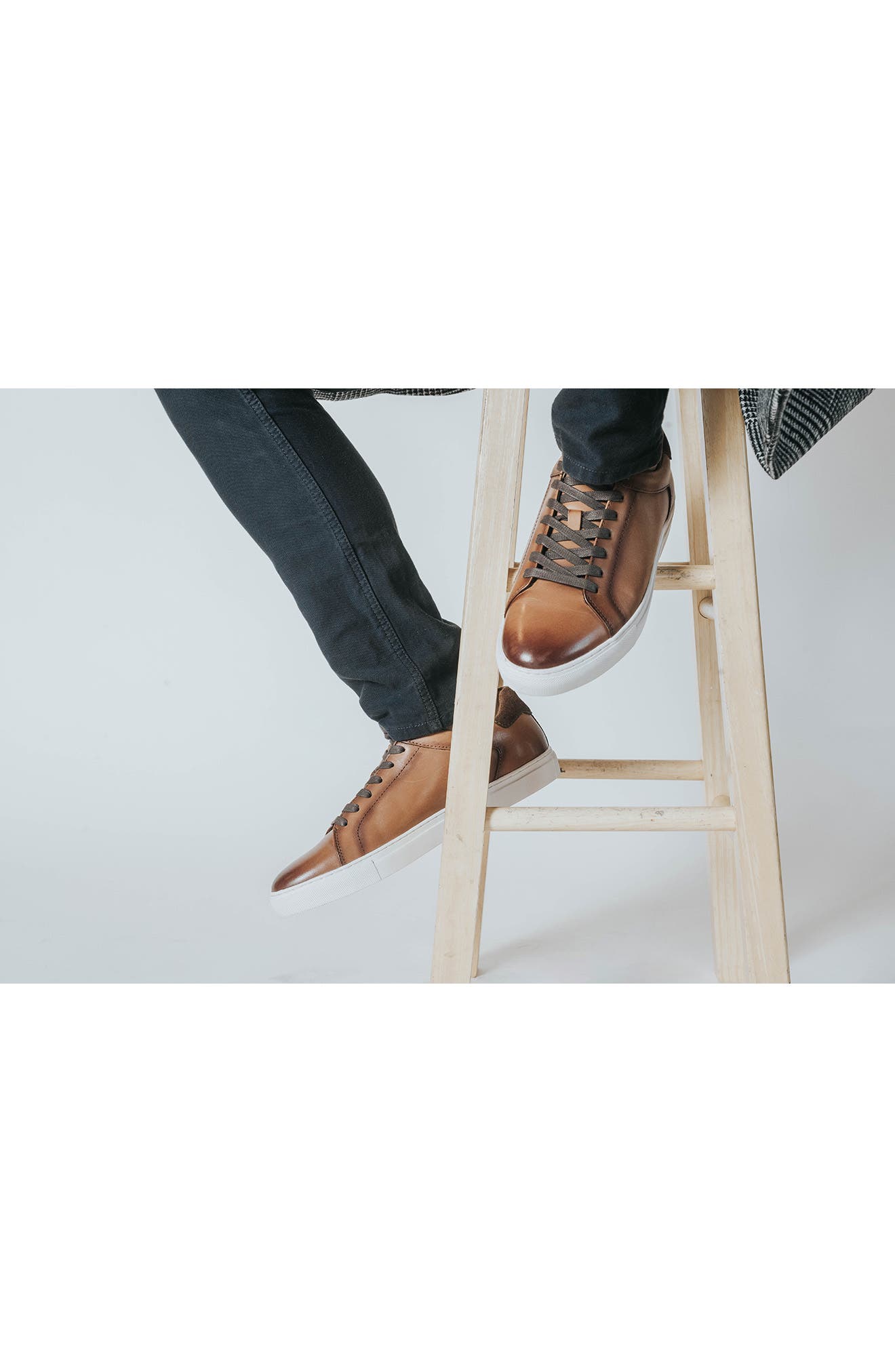 Nordstrom Jace Sneaker, Alternate, color, Black