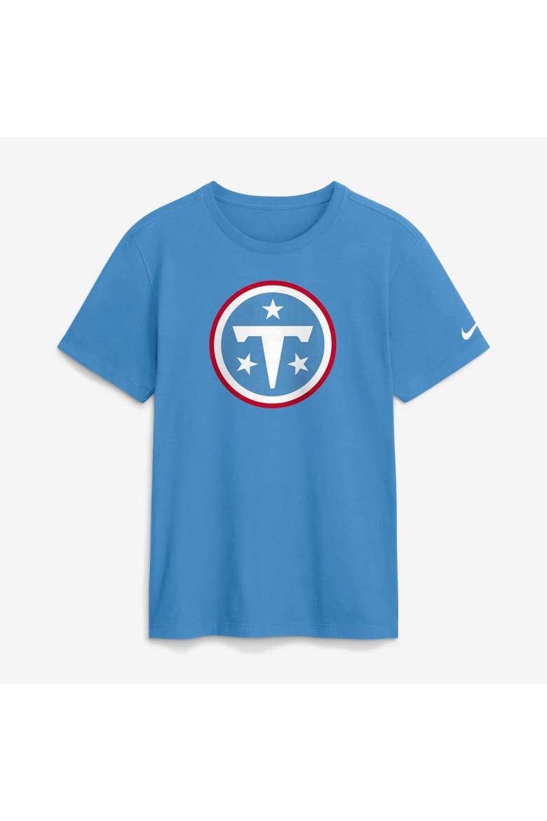 Men's Nike Light Blue Tennessee Titans Essential Logo T-Shirt, Main, color, Light Blue
