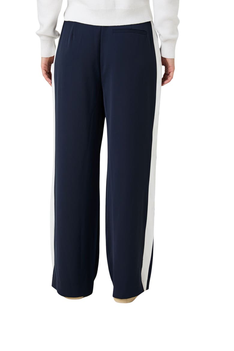 Stripe Side Pants, Alternate, color, NAVY PINSTRIPE/WHITE