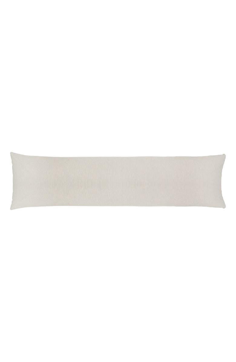 Pom Pom at Home Luke Stripe Cotton Body Pillow, Main, color, Natural