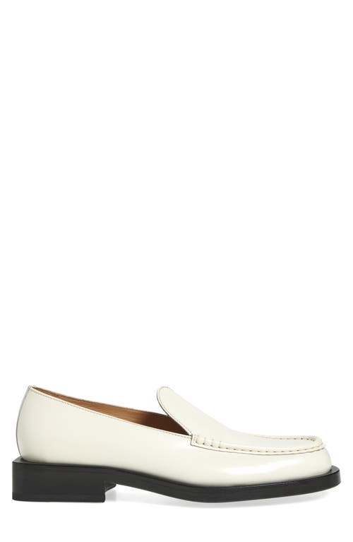 Jacquemus Les Mocassins Leather Loafers In Off-white 110