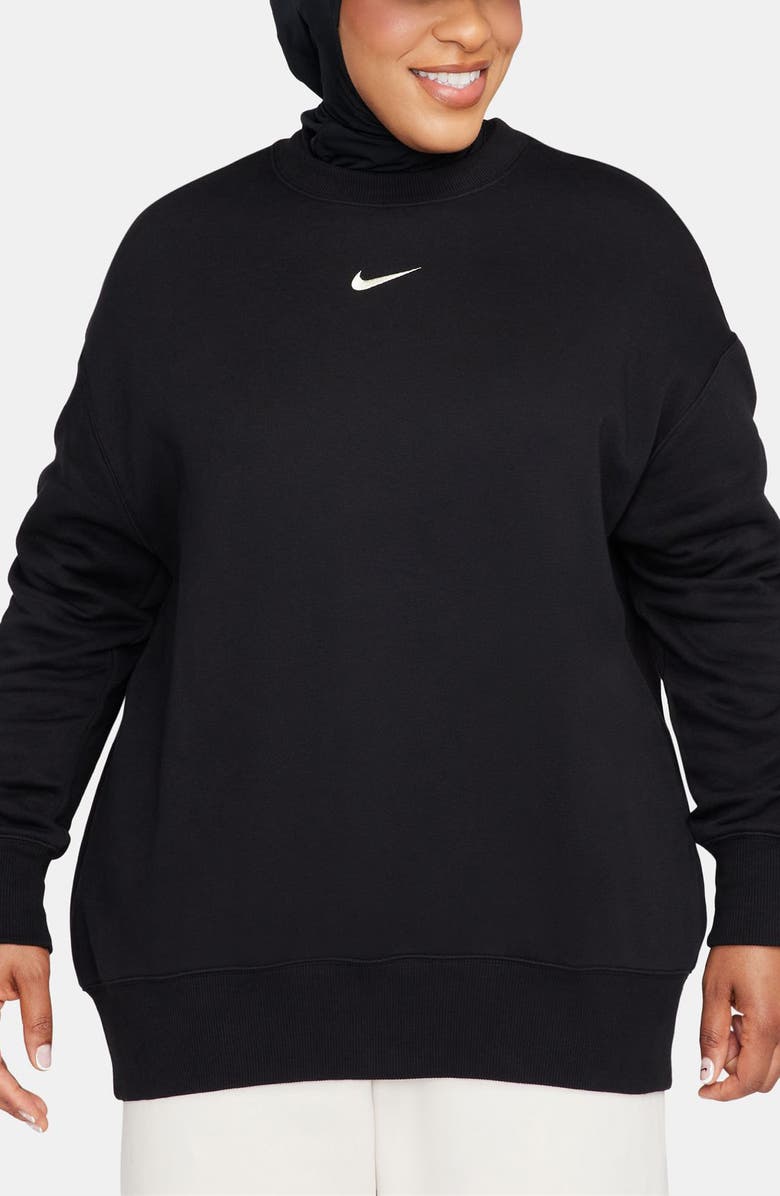 Nike Sportswear Phoenix Sweatshirt, Main, color, Black/ Sail