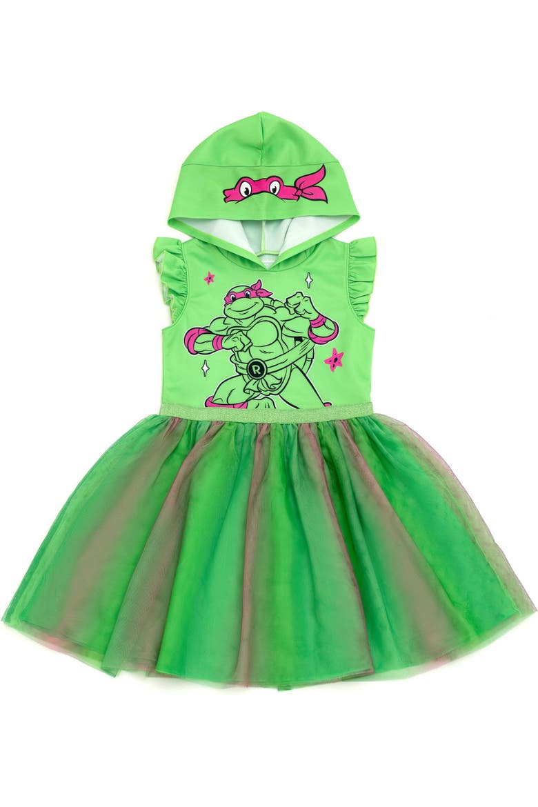Raphael Sleeveless Dress, Main, color, Raphael Green Pink