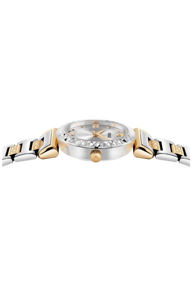 Mini Vanity Bracelet Watch, 27mm, Alternate, color, SILVER/ TWO TONE