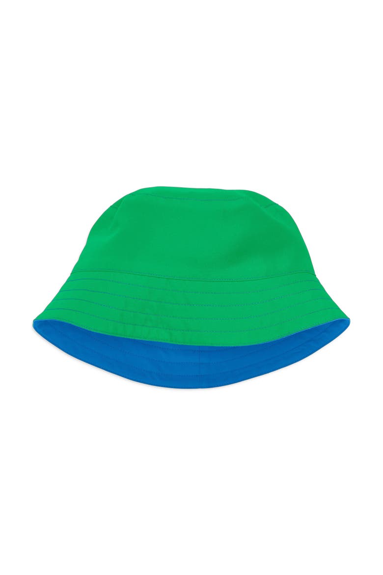 Kids Reversible Sun Hat, Alternate, color, Blueberry Green Apple