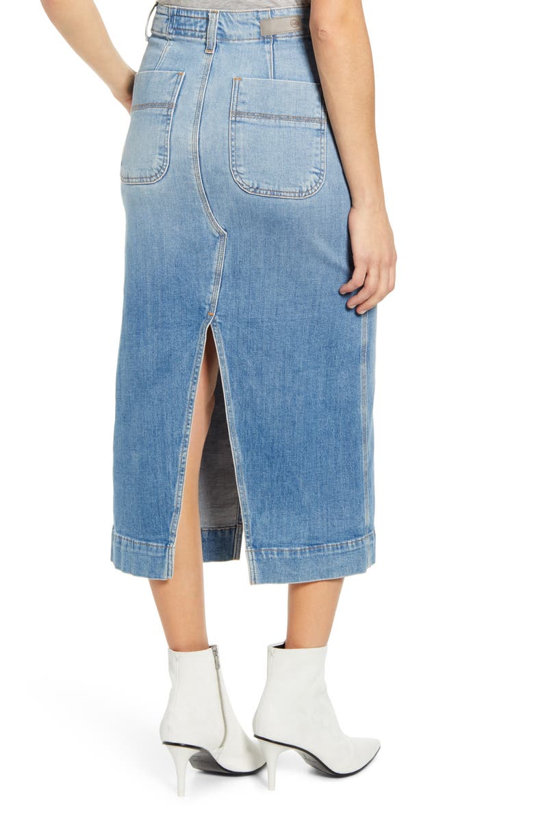 AG The Lana Denim Midi Skirt, Alternate, color, 23 Years Reclai