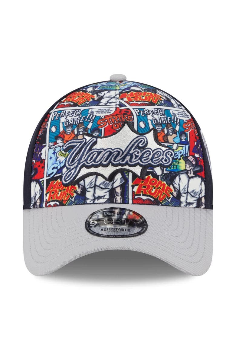 New Era Men's New Era Navy/Gray New York Yankees 2025 MLB Diamond Hero Edition A-Frame 9FORTY Adjustable Hat, Alternate, color, Navy