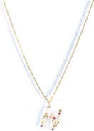 Girls Crew Flutterfly Initial Necklace