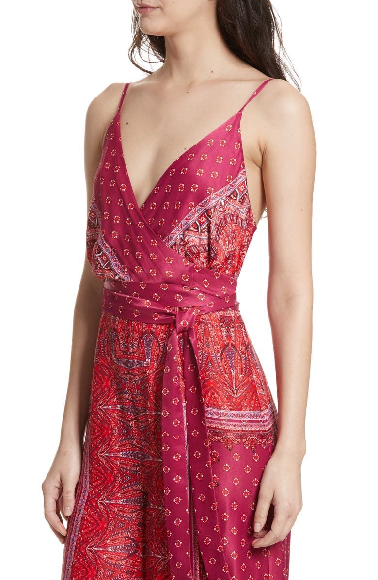 Free People Cabbage Rose Jumpsuit, Alternate, color, Pink Combo