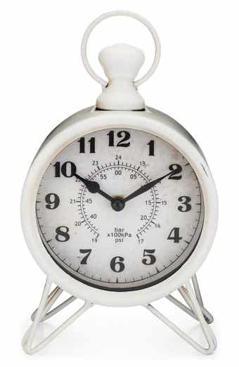 Vintage Metal Tabletop Clock