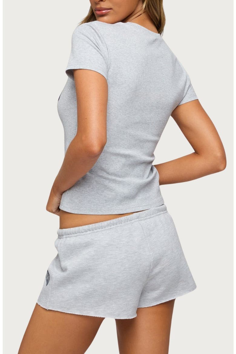Sporty Babe Logo T-Shirt, Alternate, color, GRAY-MELANGE