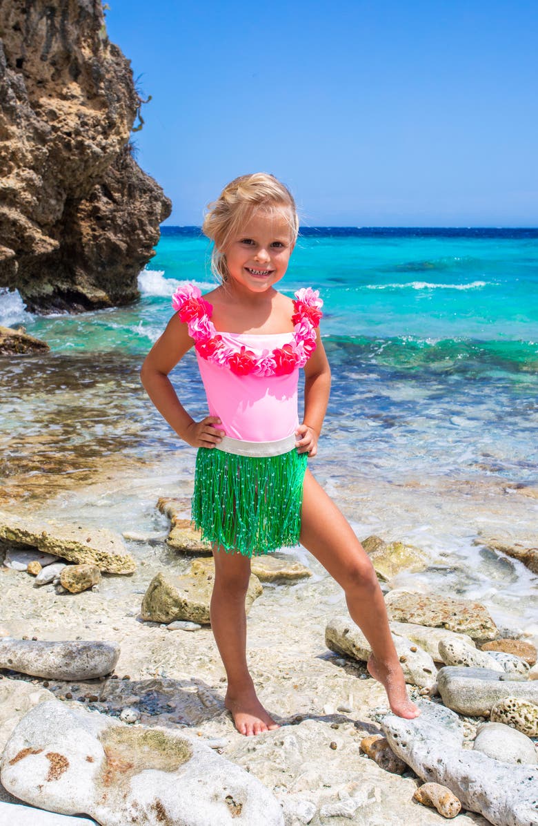 Shade Critters Kids' One-Piece Swimsuit & Cover-Up Skirt Set, Alternate, color, 