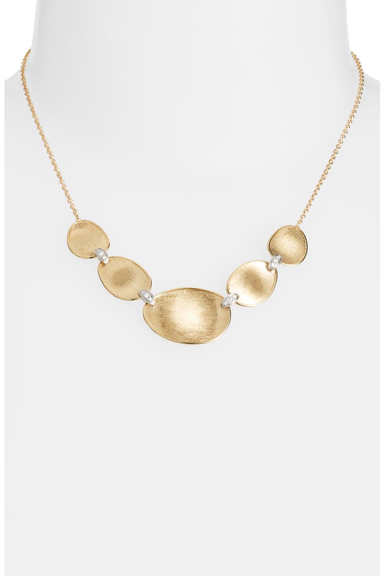 Lunaria Diamond Frontal Necklace, Alternate, color, YELLOW/WHITE GOLD