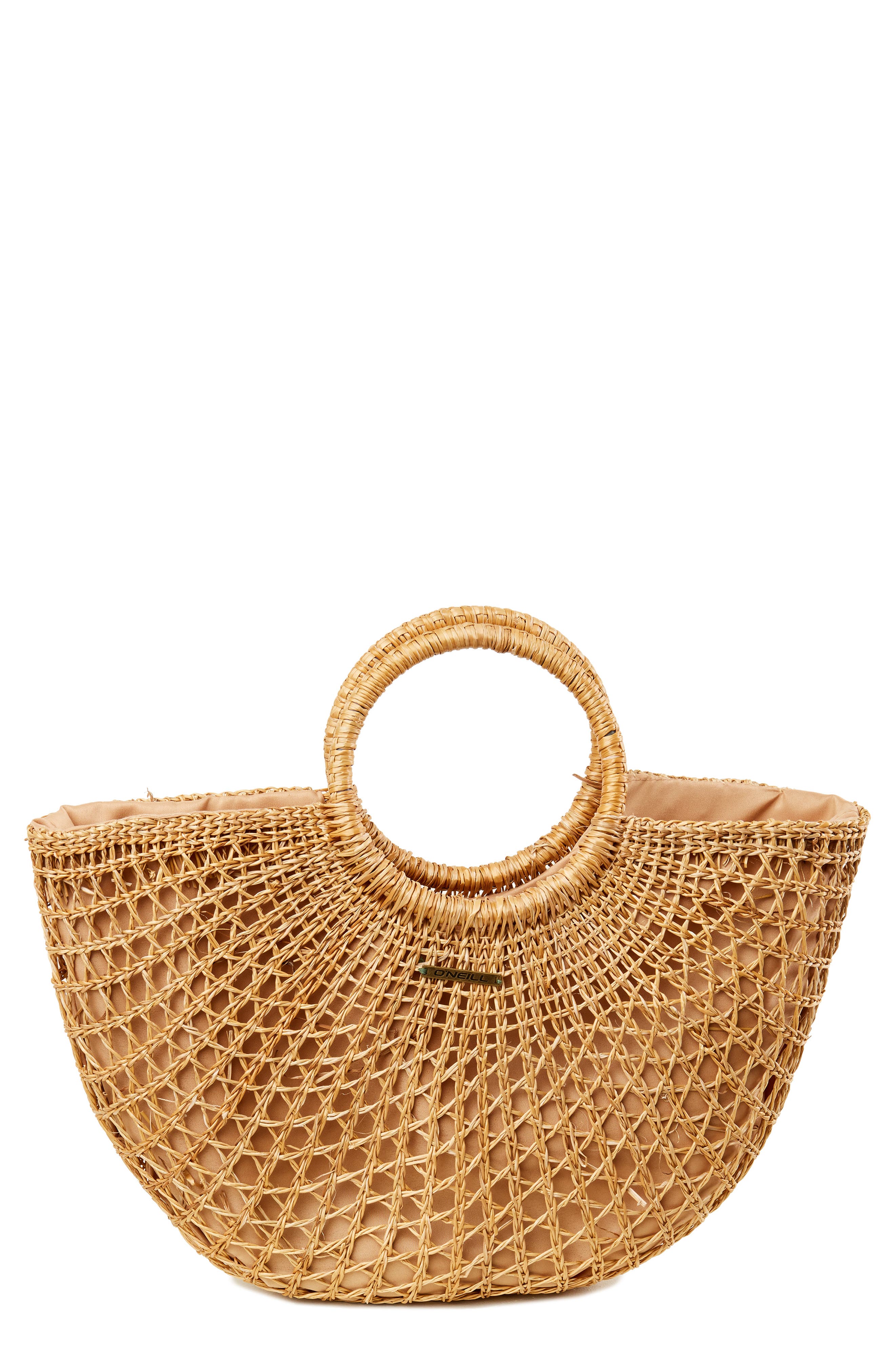 O'Neill Sayulita Woven Straw Tote, Main, color, 