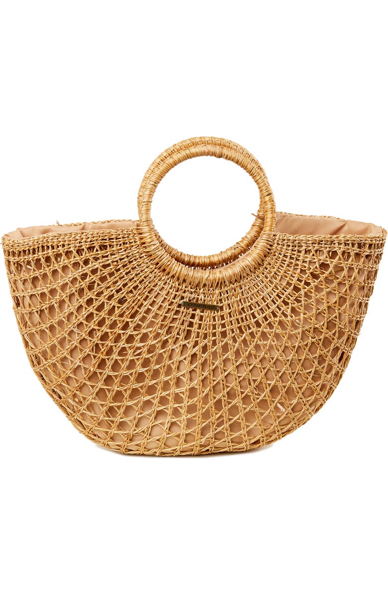 O'Neill Sayulita Woven Straw Tote, Main, color,