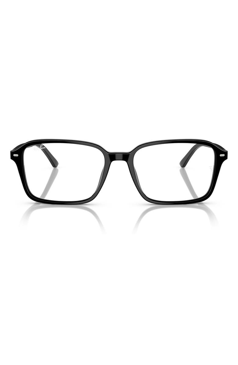 Ray-Ban Raimond 58mm Polarized Transition Square Sunglasses, Main, color, Black