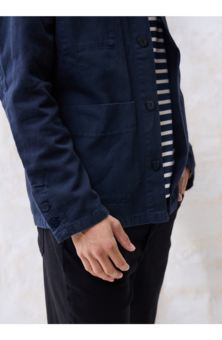 Saint James SIROCCO II - French Chore Canvas Jacket, Alternate, color, Navy