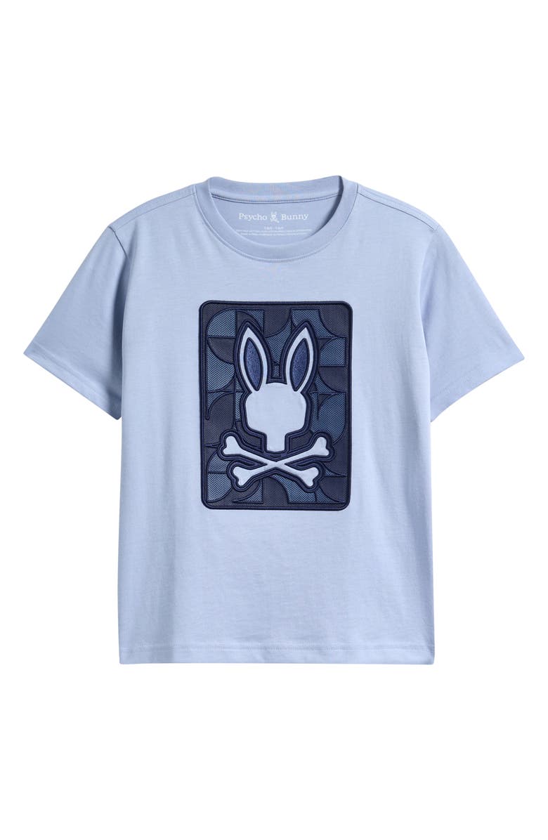 Psycho Bunny Kids' Marlo Cotton Graphic T-Shirt, Main, color, Zen Blue