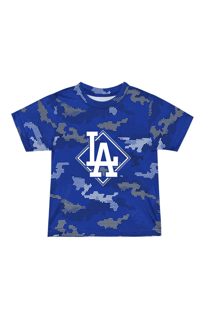 Outerstuff Toddler Fanatics Branded Royal Los Angeles Dodgers Field Ball T-Shirt & Shorts Set, Alternate, color, 