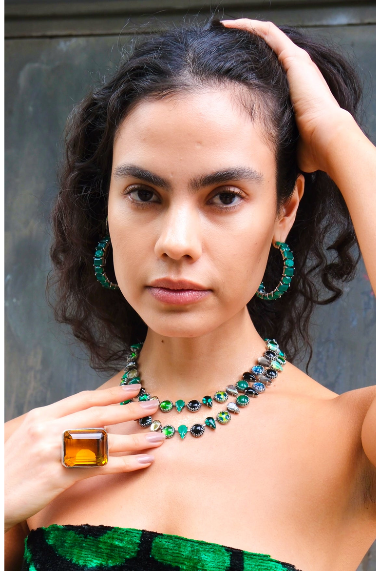 Layering Choker, Alternate, color, Alligator