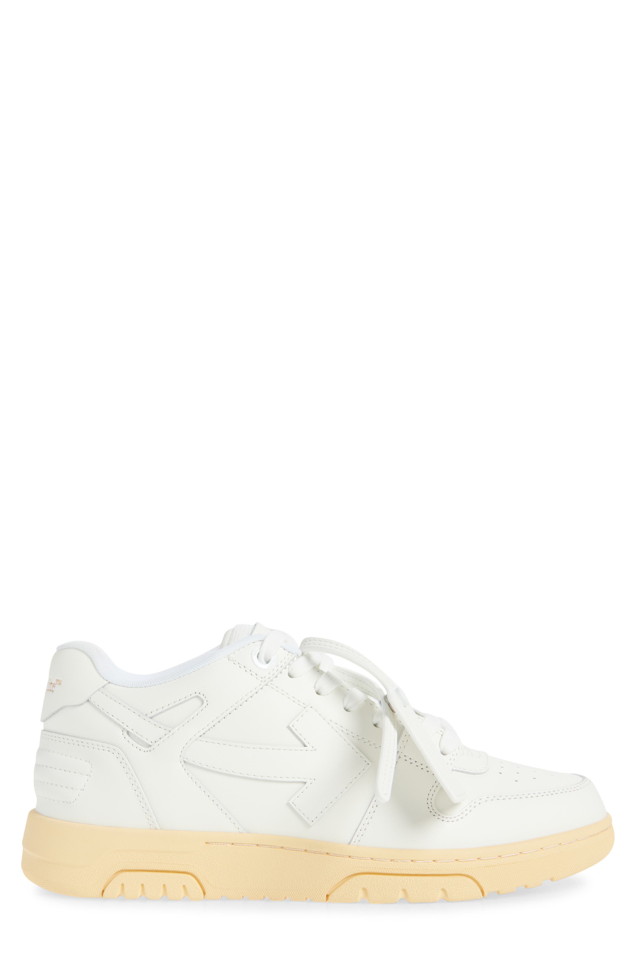 Off-White Out Of Office Calf Leather Sneaker, Alternate, color, White