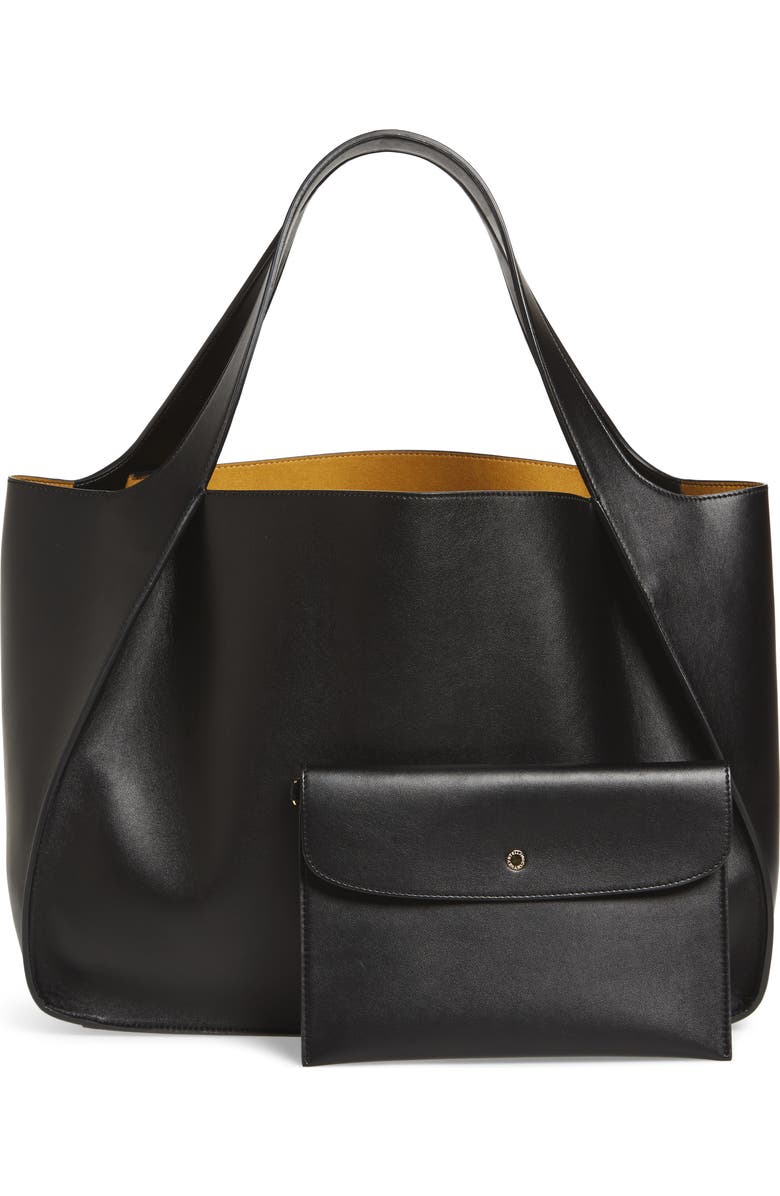 Stella McCartney Medium Perforated Logo Faux Leather Tote, Alternate, color,