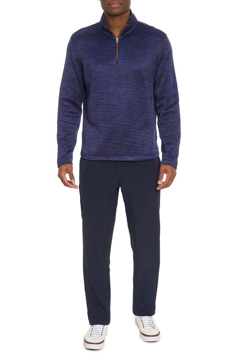 Waterford Space Dye Quarter Zip Pullover, Alternate, color, NAVY