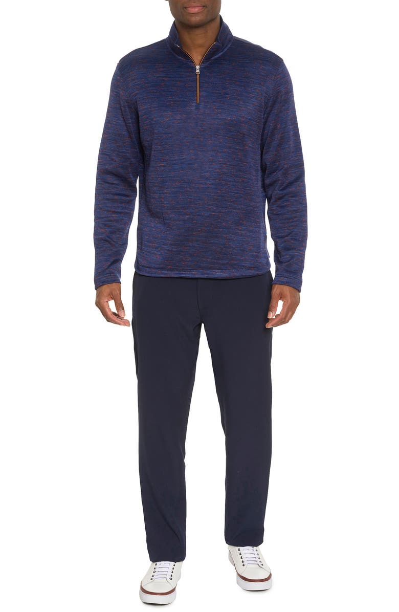 Robert Graham Waterford Space Dye Quarter Zip Pullover, Alternate, color, 