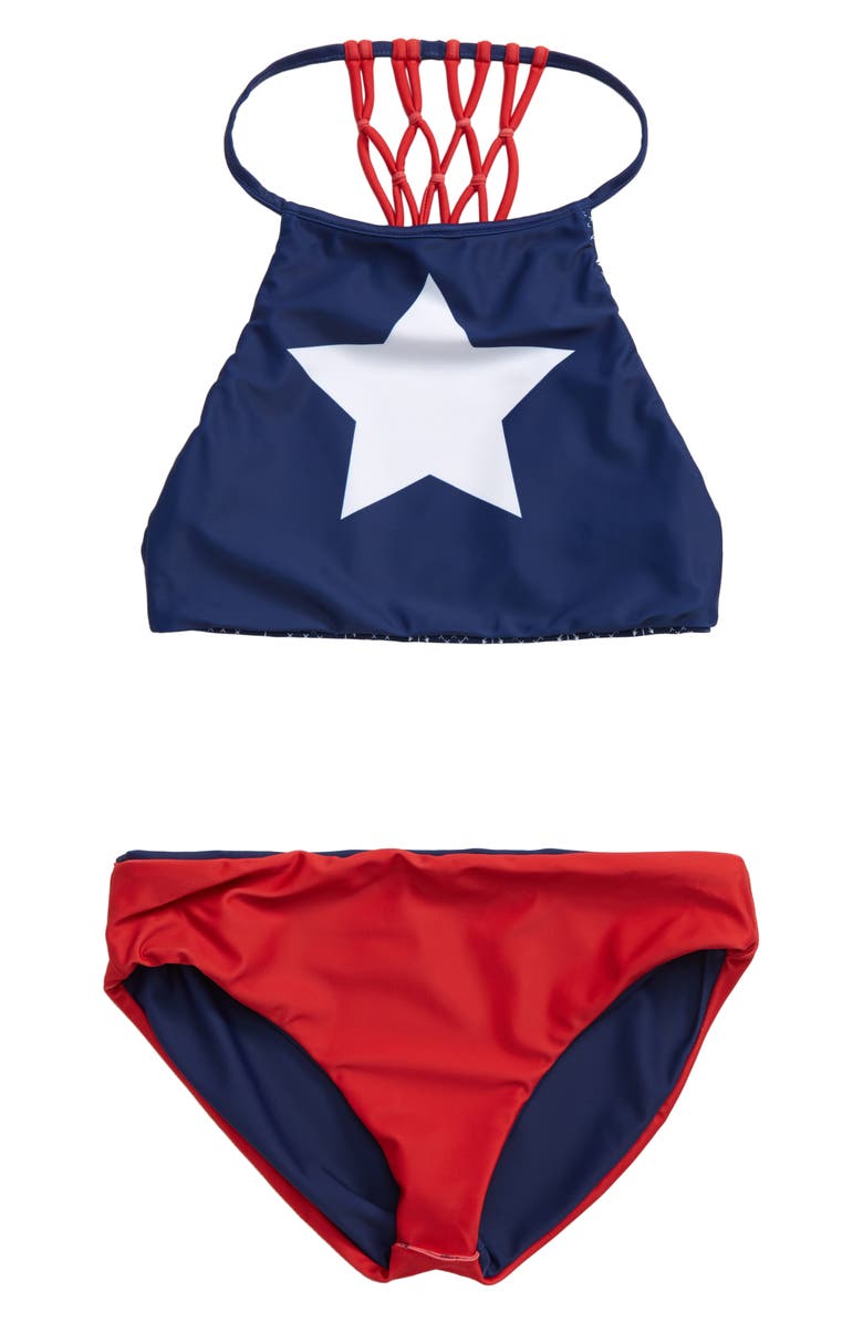 Limeapple Trish Reversible Two-Piece Swimsuit, Alternate, color, 