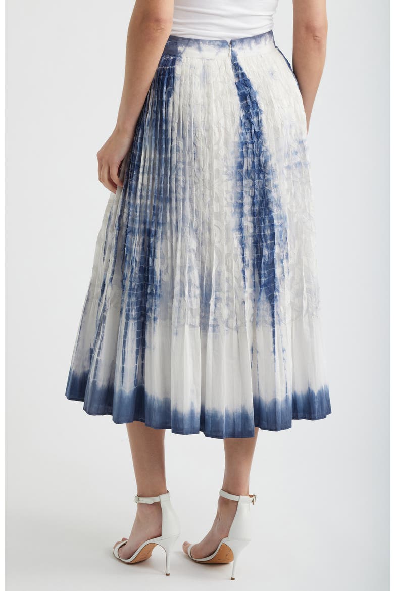 Andie Print Silk Maxi Skirt, Alternate, color, TIDE
