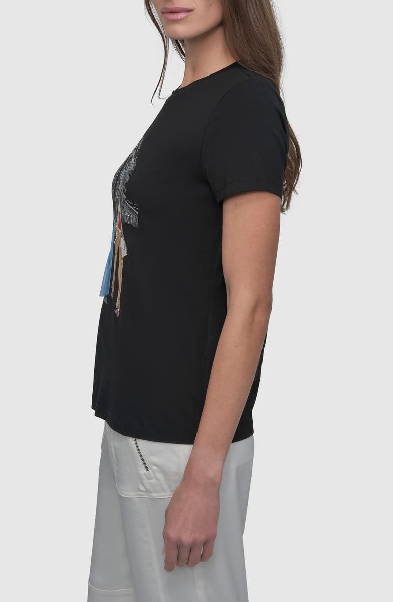 DKNY Met Stairs Coversational Graphic T-Shirt, Alternate, color, Black